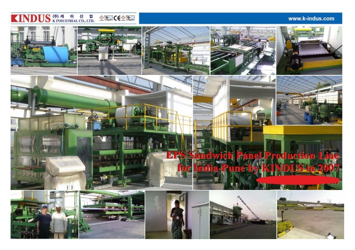 EPS Sandwich Panel Machine  Made in Korea